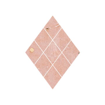 Zellige diamant poederroze - dehuischkamer.nl