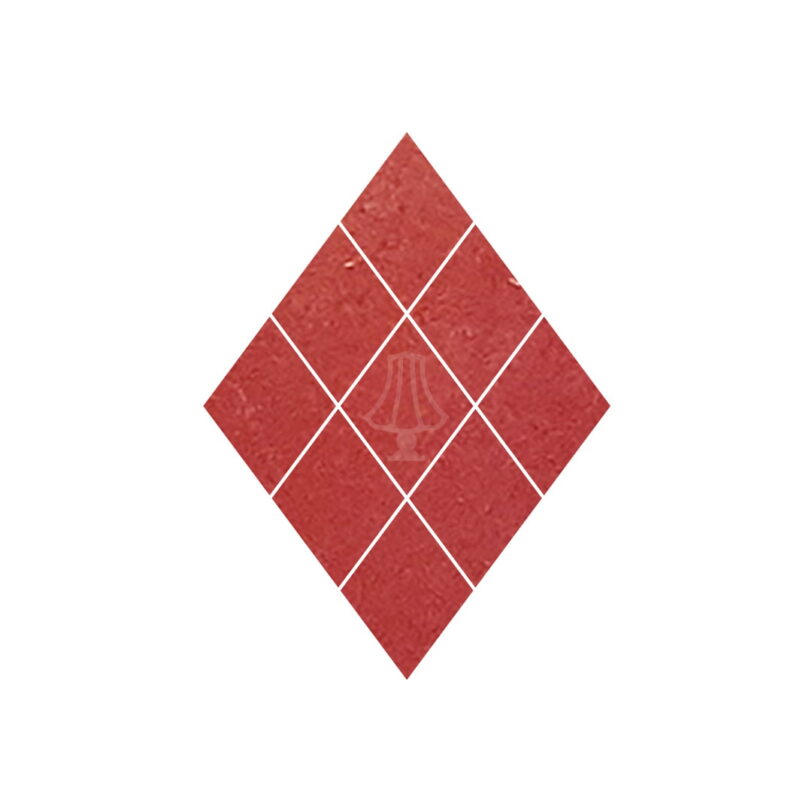 Zellige diamant bordeaux rood