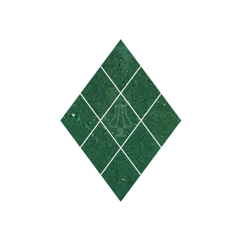 Zellige diamant donkergroen