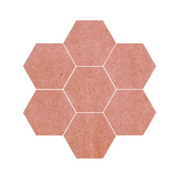 Zellige hexagon poederroze - dehuischkamer.nl