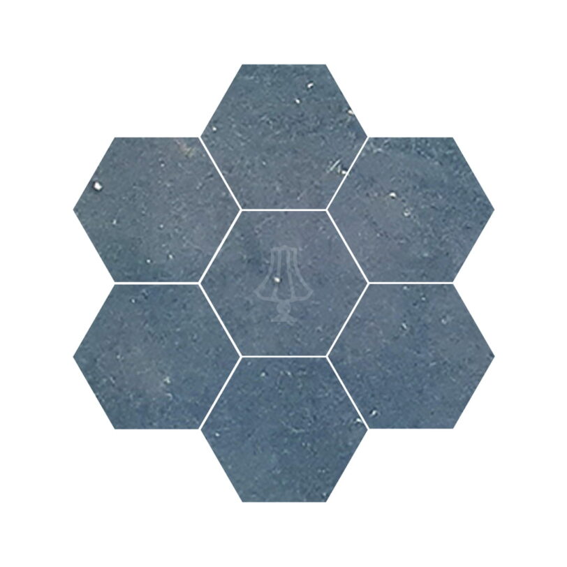 Zellige hexagon petrol blauw