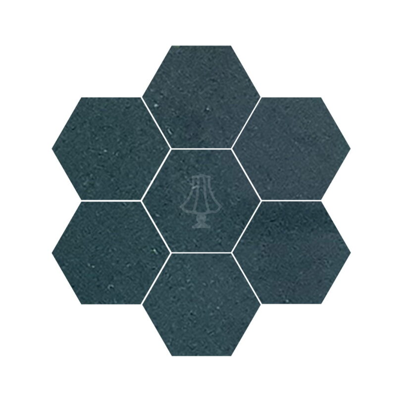Zellige hexagon petrol groen donker