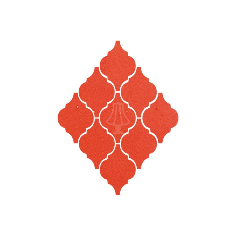 Zellige lampion rood
