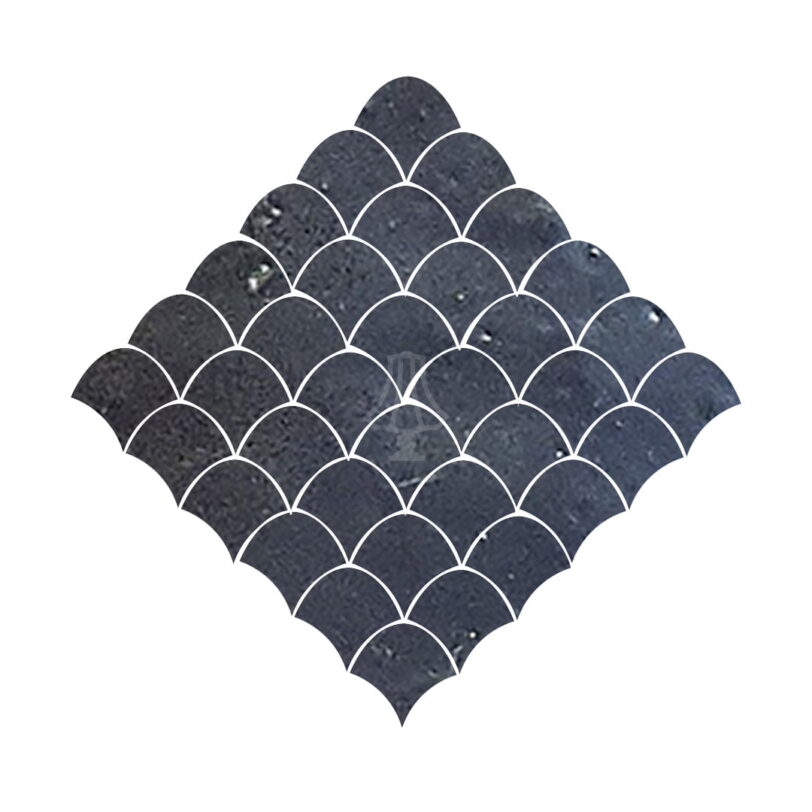 Schubben 5x5 zwart mat