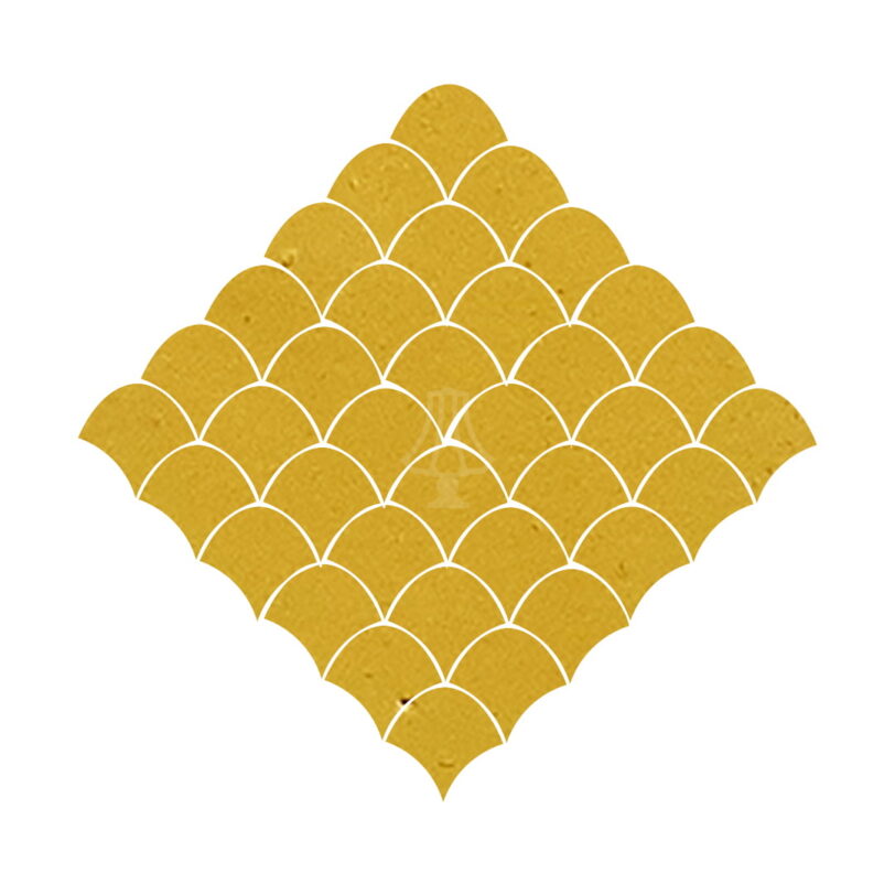 Schubben 5x5 geel