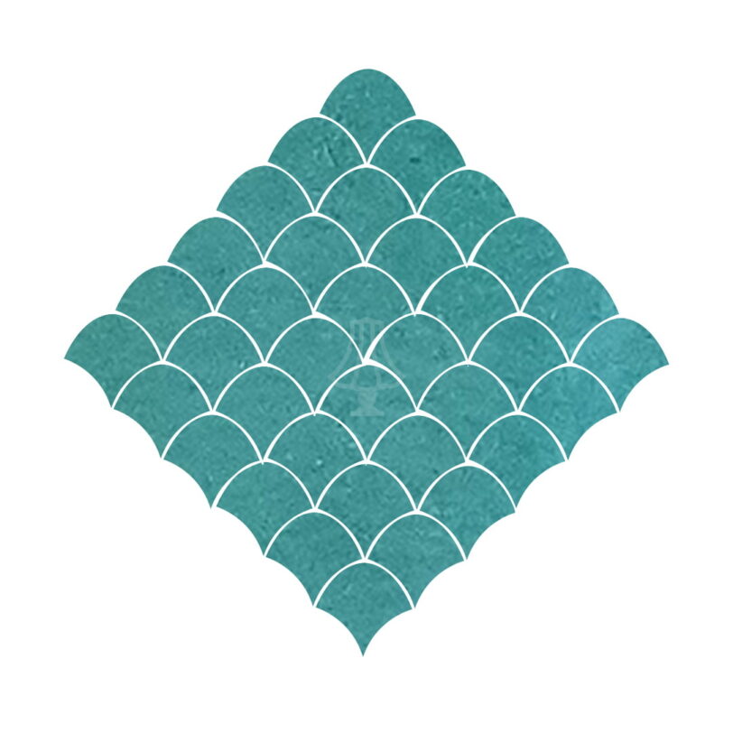 Schubben 5x5 turquoise