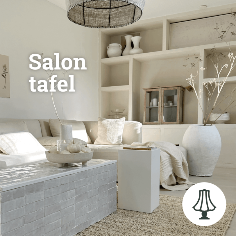 Salontafel plinta gebroken wit - dehuischkamer.nl