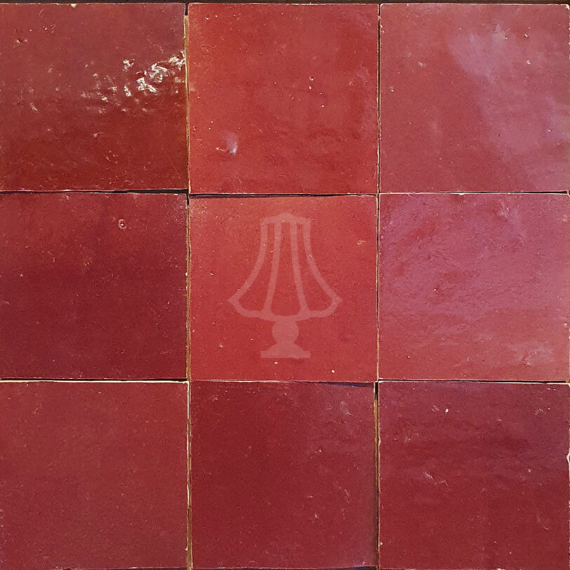 Zellige 10x10 bordeaux rood
